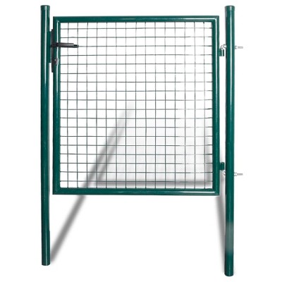 VidaXL Single Door Fence Gate Powder-Coated Steel