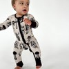 tiny knot co. Newborn, Infant Gender Neutral Buttery Soft Convertible Romper Foldover Mittens & Footies with Grippers TENCEL Modal One Piece Pajamas - 2 of 4