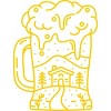 Men's Design By Humans Christmas Beer By VEKTORKITA T-Shirt - 2 of 4