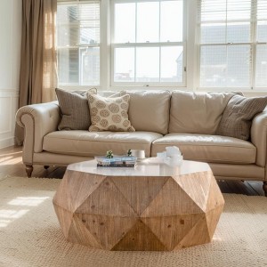 NicBex Modern Minimalist Coffee Table Wood Living Room Tables Home Decor Round Center Table for Living Room, Office - 1 of 4