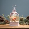 Christmas Tabletop Snow Globe Lantern – 10.5H Plastic – 6-Hour Timer – By Melrose - 2 of 3