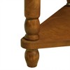 Kumasinova 3-Tier Vintage Triangular Corner Table with Sturdy Rubberwood Legs&Drawers,Versatile Sofa Side Table Bedroom Nightstands,88lbs Max - 4 of 4