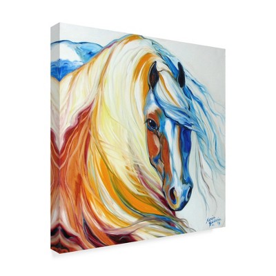 Trademark Fine Art -Marcia Baldwin 'Gypsy Vanner Dream' Canvas Art