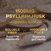Psyllium Husk Capsules, Max Potency Dietary Fiber 1500mg, 100% Soluble Pills - 180 Capsules By Nature's Nutrition - 2 of 4