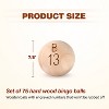 GSE 7/8-Inch Solid Wooden Replacement Bingo Balls for Parties, Bingo Nights, Prize Raffles - 2 of 4