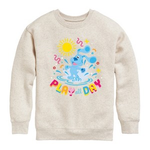 Boys' - Blue's Clues & You! - Play Day Graphic Long Sleeve Fleece Sweatshirt - 1 of 4