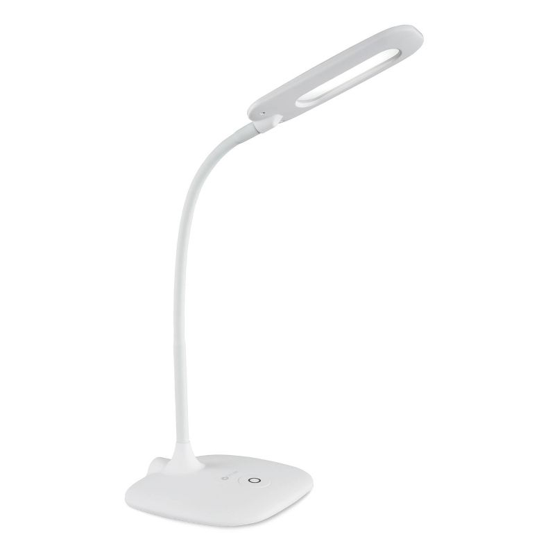 Wellness Series Flexible Soft Touch Desk Lamp (Includes LED Light Bulb) White - OttLite, 1 of 7