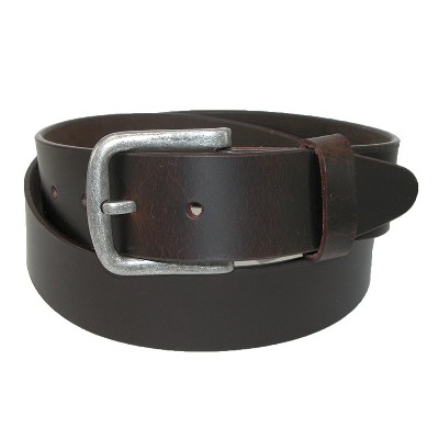 Ctm Men's Leather Removable Buckle Bridle Belt, 44, Brown : Target