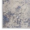 Sleek Textures SLE04 Blue/Ivory/Grey Area Rug Distressed Abstract By Nourison - image 4 of 4