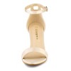 Allegra K Women's Satin Open Toe Ankle Strap Chunky Sandals - 2 of 4