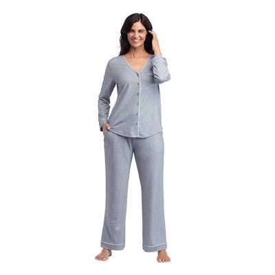 Softies Women's Ankle PJ Set with Contrast Piping