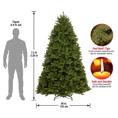 7.5' Green Newberry Spruce Artificial Christmas Tree with Stand