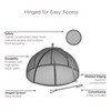 Good Directions 37" XL Spark Fireplace Screen with Lifter Steel - 2 of 4