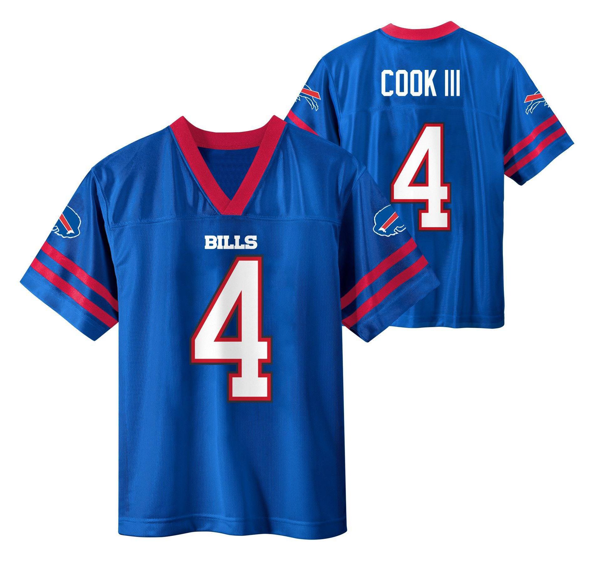 NFL Buffalo Bills James Cook Boys' Short Sleeve Jersey - S