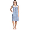Casual Nights Women's Floral Embroidered/Lace Trim Sleeveless Nightgown - 2 of 4