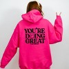 Simply Sage Market S.W.Smiley You're Doing Great Smiley Front and Back Design Hoodie - 3 of 4