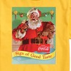 Men's - Coca-Cola - Sip Of Good Taste Vintage Coca Cola Santa Short Sleeve Graphic T-Shirt - 2 of 4
