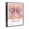 Stupell Industries Choose Joy Bow with Florals Framed Giclee Art - 2 of 4