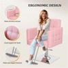 Karl Home Pink Heavy Duty Hydraulic Hair Stylist Salon Chair wiht Diamond Accents - 2 of 4
