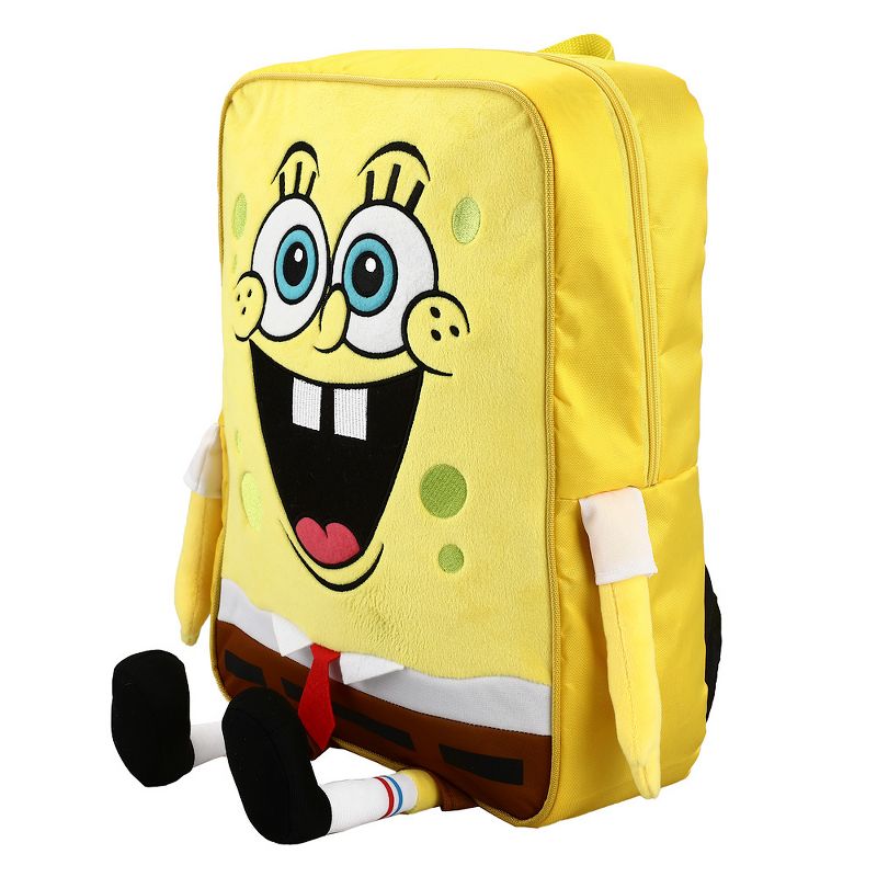 Spongebob Squarepants Spongebob Youth Plush Character Backpack, 3 of 6