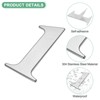 Unique Bargains 304 Stainless Steel Self-adhesive Rust Resistant Outdoor Use House Number 1 Pc - 2 of 4