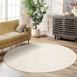 Machine Washable Area Rug With Non-Slip Backing Stain Resistant Easy Cleaning Indoor Carpet For Living Room Bed Dining Room Playroom Office - 1 of 4