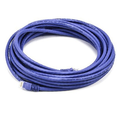 Monoprice Cat5e Ethernet Patch Cable - 25 Feet - Purple | Network Internet Cord - RJ45, Stranded, 350Mhz, UTP, Pure Bare Copper Wire, 24AWG