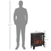 SEVOBAL Indoor Fireplaces Electric Fireplace Heater Fireplace Stove Fireplace Heater for Indoor, Black, 25"*12"*26.5" - 3 of 4