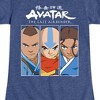 Girls' - Avatar: The Last Airbender - Sokka Aang Katara Fitted Short Sleeve Graphic T-Shirt - 2 of 4