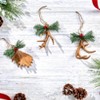 The Lakeside Collection Set of 3 Antler Ornaments - 2 of 3