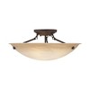 Livex Lighting Oasis 3 - Light Semi-Flush Mount in  Bronze - 2 of 4