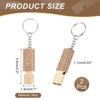 Unique Bargains Outdoor Camping Hiking Fishing Rescue Signaling Alloy Keychain Whistles 2 Pcs - 2 of 3