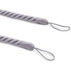 Juvale 2 Pairs Light Grey Rope Curtain Tiebacks with Hooks, Holdbacks for Window Drapes (26 in) - 4 of 4