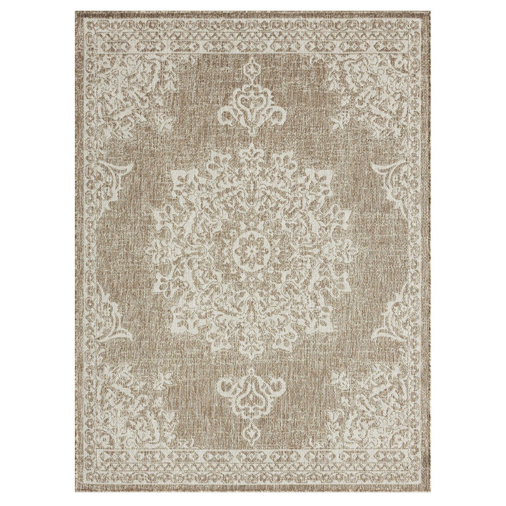 Photos - Area Rug Nicole Miller 5'2" x 7'2" Country Azalea Indoor/Outdoor Rug Taupe  