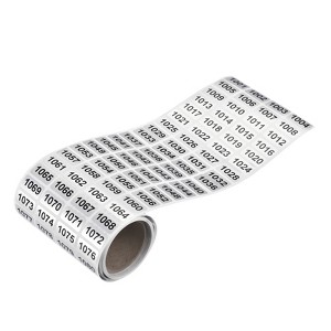 Unique Bargains Office Warehouse Self-Adhesive Consecutive Number Sticker Labels - 1 of 4