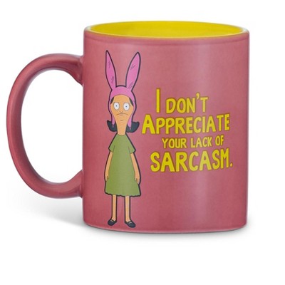 Surreal Entertainment Bob's Burgers Louise Belcher Sarcasm 12oz Coffee Mug