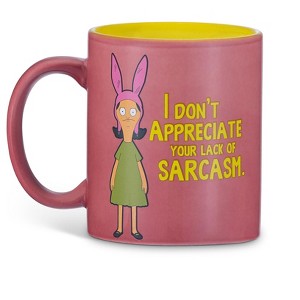 Surreal Entertainment Bob's Burgers Louise Belcher Sarcasm 12oz Coffee Mug - 1 of 4