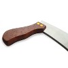 Handy Housewares 10-inch Curved Stainless Steel Blade Chopping Knife with Double Wooden Handles - 3 of 3
