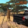 Deer Hoist Tripod, 500 LB Hunting Game Hanger with Winch for Skinning and Processing - 2 of 4