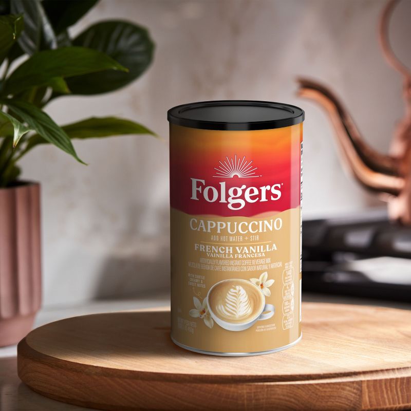 Folgers Light Roast Cappuccino Vanilla Can - 16oz, 3 of 8