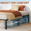 TWIN Size Bed Frame 6 Inch, Metal Platform, Durable Iron Slat Support, Support Up to 800 Lbs, Storage Space Under Bed, No Box Spring Needed - 4 of 4