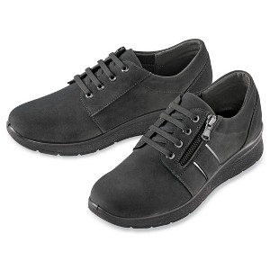 Collections Etc No-tie Side Zip Shoes - 1 of 4
