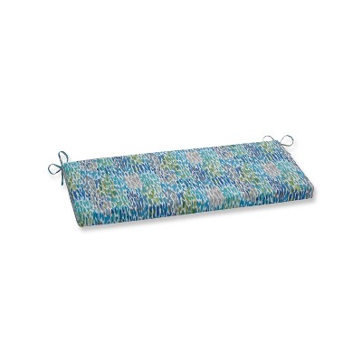 Make it Rain Cerulean Blue Outdoor Bench Cushion - Pillow Perfect