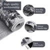 Abstract Area Rug Washable Retro Distressed Carpet Mat Non Slip for Living Room Bedroom - 4 of 4