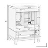 24" Bathroom Vanity with Ceramic Sink, 3 Drawers, Adjustable Shelf, Freestanding Design for Small Bathrooms and Powder Rooms - 3 of 4