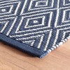 Annie Selke - Dash & Albert Diamond Navy/Ivory Handwoven Indoor/Outdoor Rug - 2 of 4