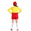 HalloweenCostumes.com Kid's Tweedle Dee/Dum Halloween Costume | Shorts w/ Attached Suspenders, Shirt, and Hat Outfit - 2 of 3