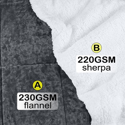 Catalonia Queen Size Fleece Comforter Set, Ultra-soft Reversible Fluffy Micromink Bedding Set-3 Pieces, 1 Comforter and 2 Pillow Shams — фото 6