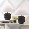 JONATHAN Y Effie Minimalist Scandinavian Ceramic/Iron Hobnail LED Table Lamp - 2 of 4