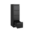 3 Drawer File Cabinet with Lock, Metal Vertical Filing Cabinet, Under Desk Filing Cabinet for Home Office - 4 of 4